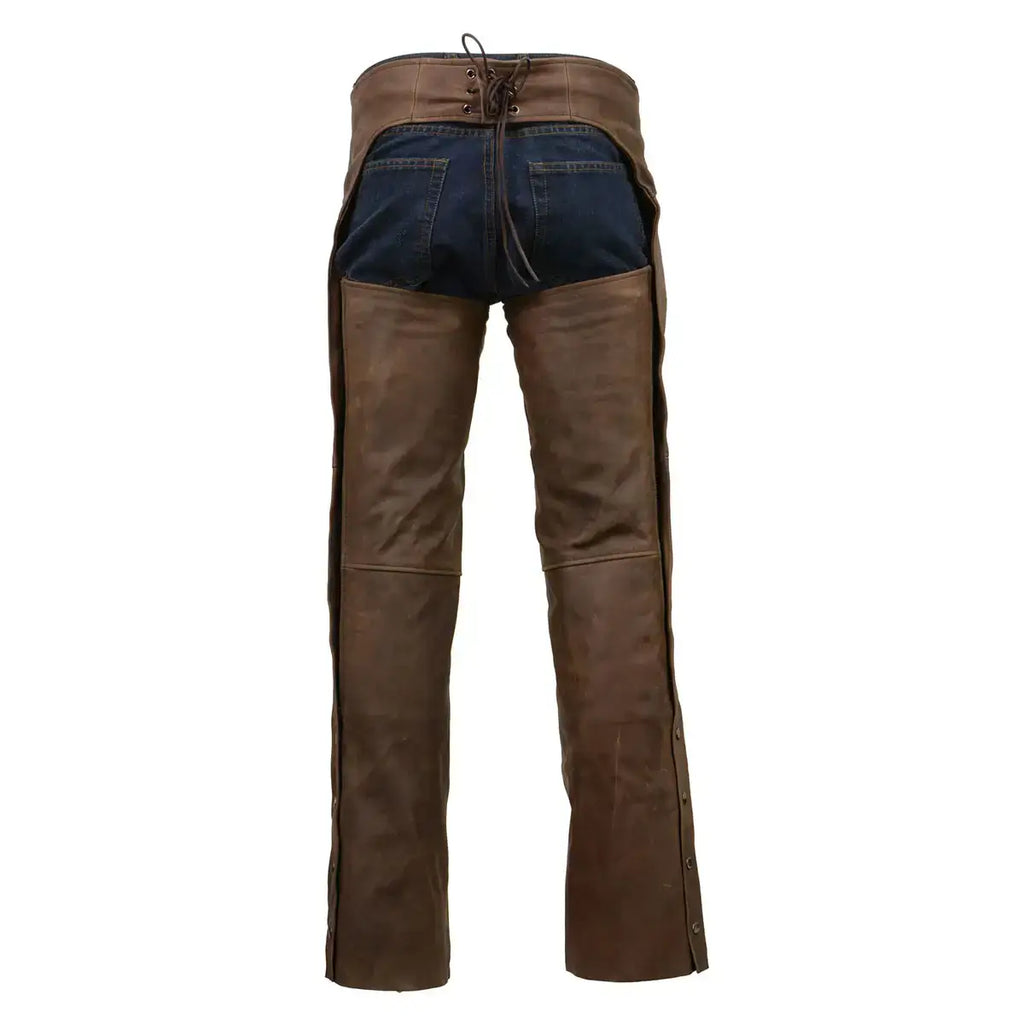 Men’s Brown Leather Chaps