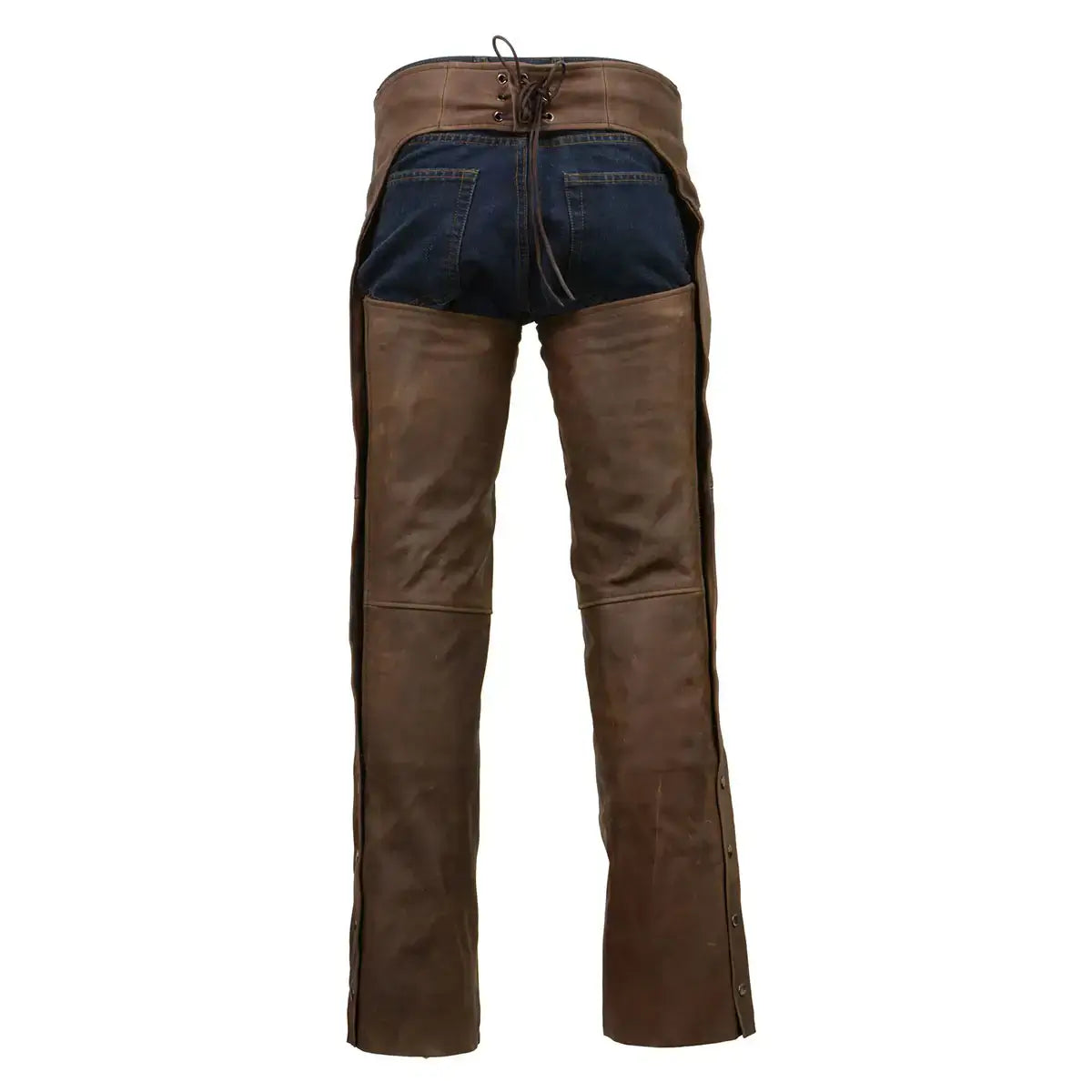 Men’s Brown Leather Chaps