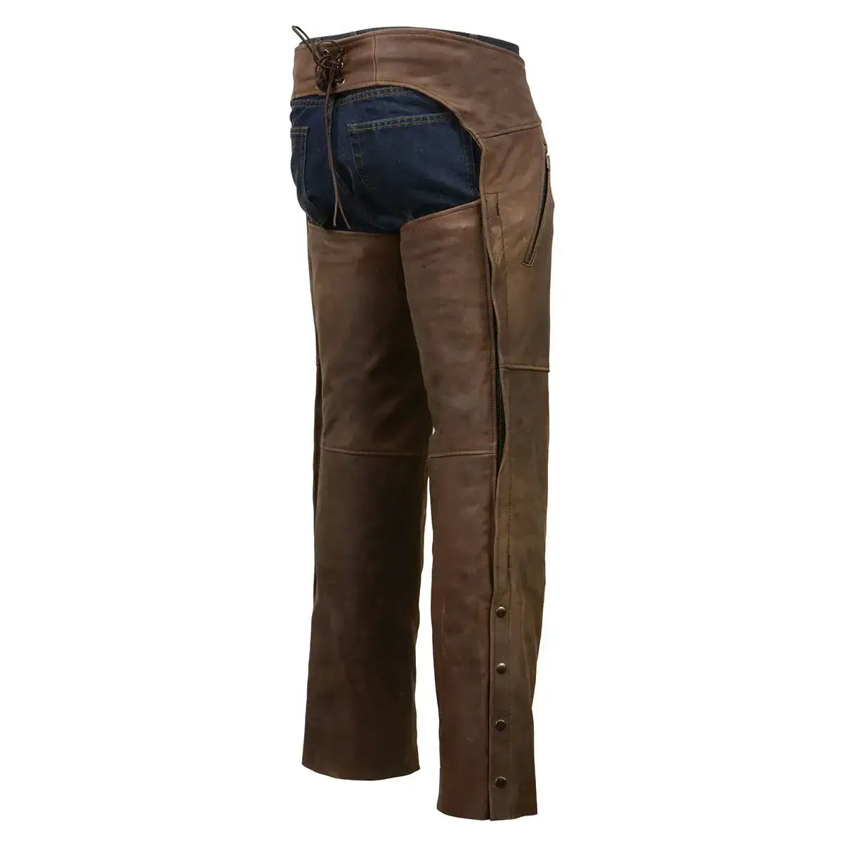 Men’s Brown Leather Chaps