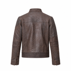 Classic Brown Suede Leather Jacket