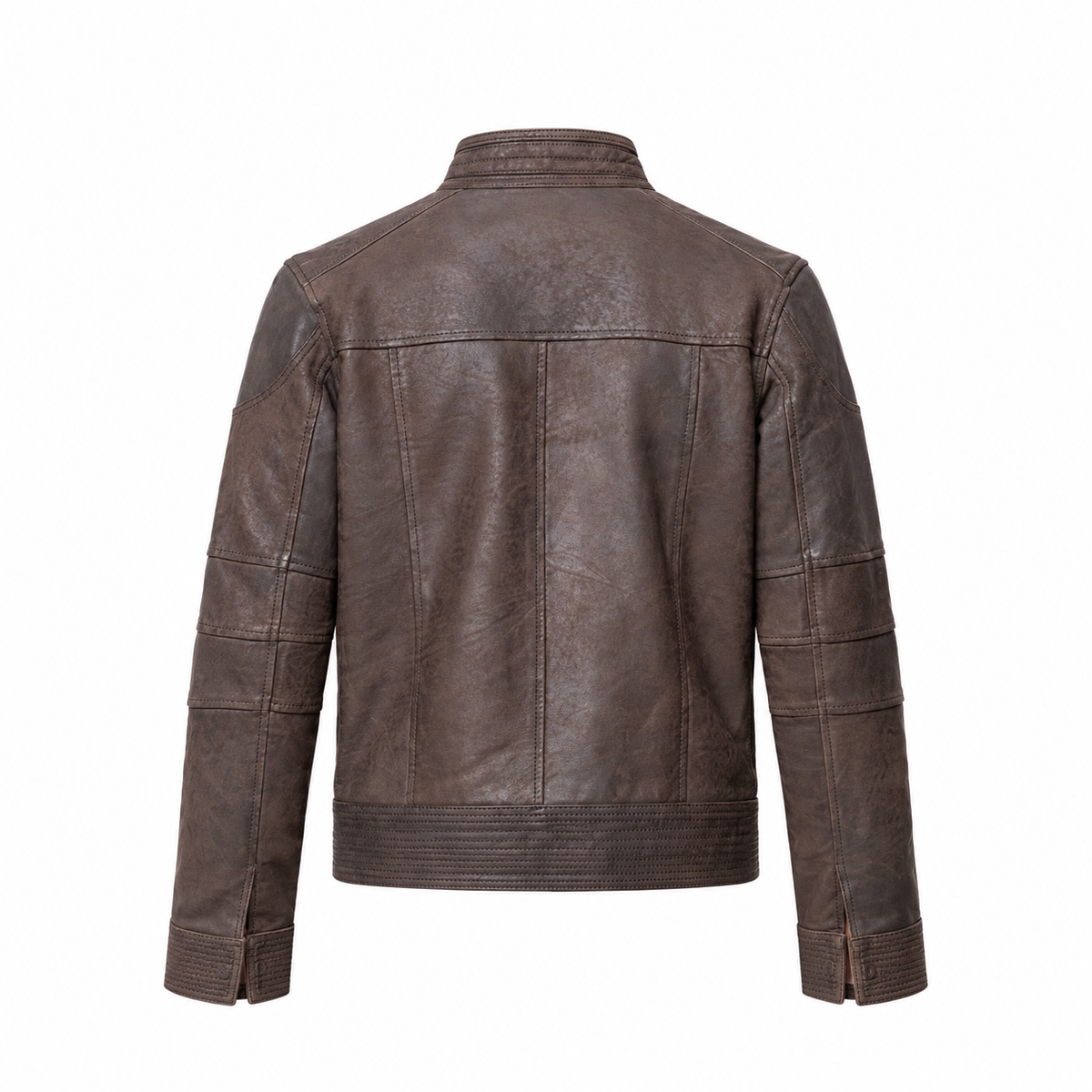 Classic Brown Suede Leather Jacket