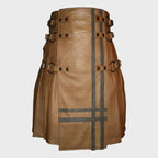 BROWM LEATHER UTILITY STYLE KILT FOR MEN