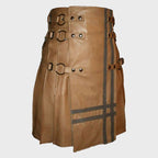 BROWM LEATHER UTILITY STYLE KILT FOR MEN