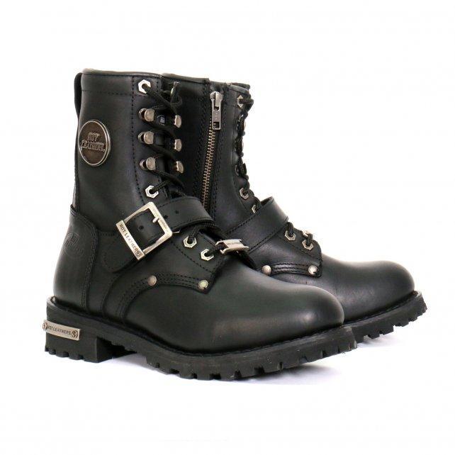 Hot Leathers Women's Iron Rose Black Logger Boots - BTL1001