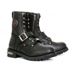 Hot Leathers Women's Iron Rose Black Logger Boots - BTL1001