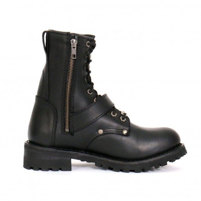 Hot Leathers Women's Iron Rose Black Logger Boots - BTL1001