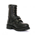 Hot Leathers Women's Iron Rose Black Logger Boots - BTL1001