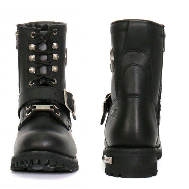 Hot Leathers Women's Iron Rose Black Logger Boots - BTL1001