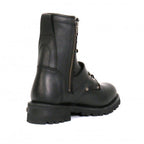 Hot Leathers Women's Iron Rose Black Logger Boots - BTL1001