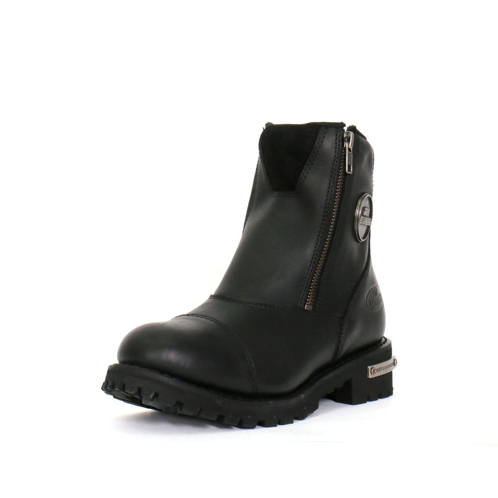 Hot Leathers Women's Double Trouble Black Zipper Boots - BTL1002
