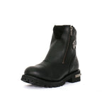 Hot Leathers Women's Double Trouble Black Zipper Boots - BTL1002