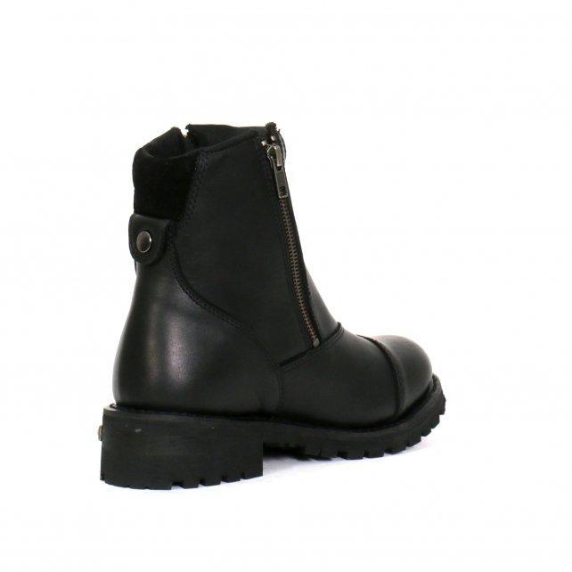 Hot Leathers Women's Double Trouble Black Zipper Boots - BTL1002