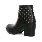 Hot Leathers Women's Black Diamond Black Zipper Boots - BTL1003