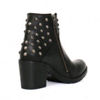 Hot Leathers Women's Black Diamond Black Zipper Boots - BTL1003