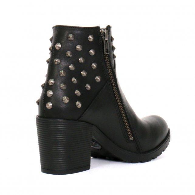 Hot Leathers Women's Black Diamond Black Zipper Boots - BTL1003
