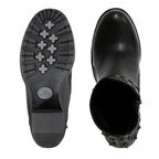 Hot Leathers Women's Black Diamond Black Zipper Boots - BTL1003