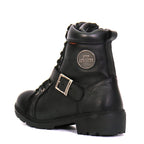 Hot Leathers Women's Road Siren Black Lace-Up Boots - BTL1004