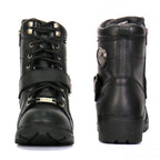 Hot Leathers Women's Road Siren Black Lace-Up Boots - BTL1004