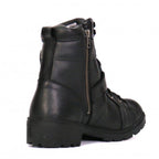 Hot Leathers Women's Road Siren Black Lace-Up Boots - BTL1004