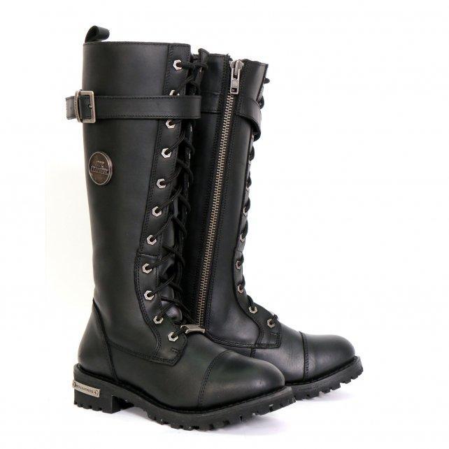 Hot Leathers Women's Midnight Rider Black Knee-High Boots - BTL1005