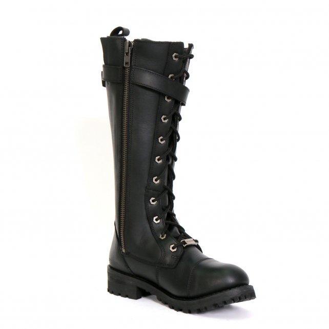 Hot Leathers Women's Midnight Rider Black Knee-High Boots - BTL1005