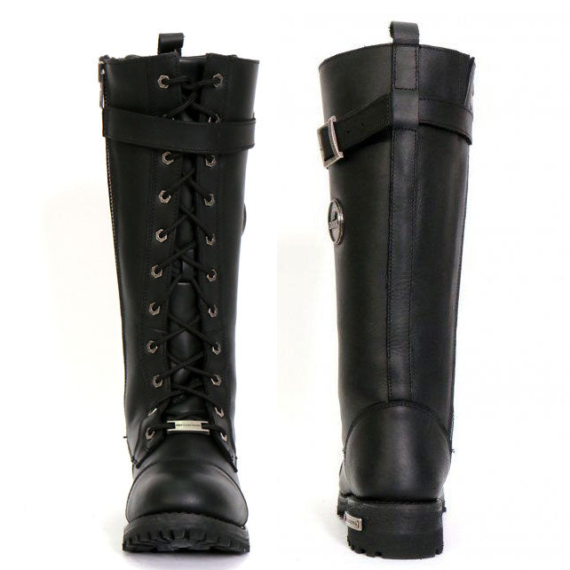 Hot Leathers Women's Midnight Rider Black Knee-High Boots - BTL1005