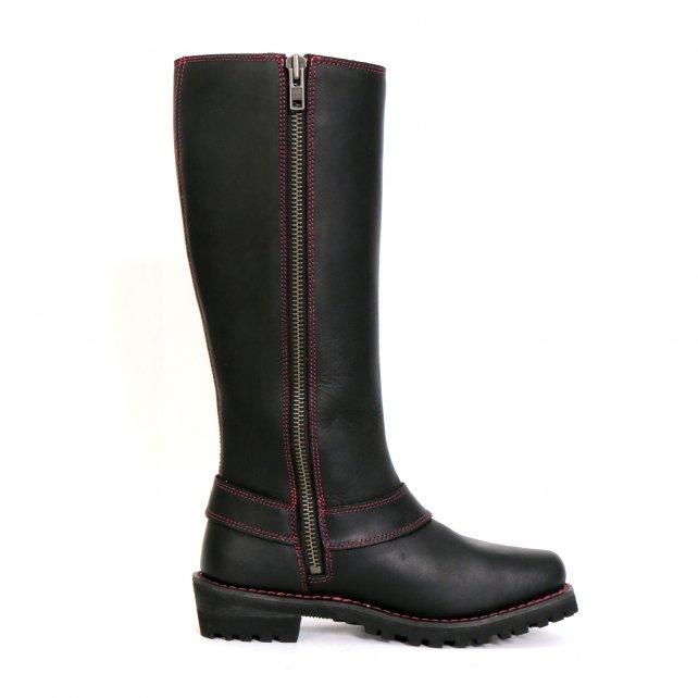 Hot Leathers Women's Black Widow Black Knee-High Boots - BTL1006