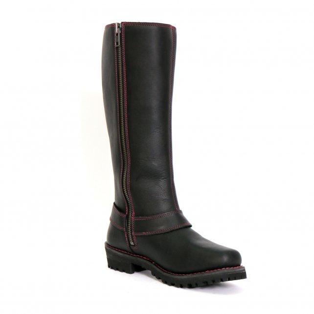 Hot Leathers Women's Black Widow Black Knee-High Boots - BTL1006