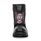 Hot Leathers Women's Sugar Reaper Black Zipper Boots - BTL1009