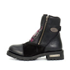 Hot Leathers Women's Sugar Reaper Black Zipper Boots - BTL1009