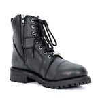 Hot Leathers Women's Studded Outlaw Black Logger Boots - BTL1010