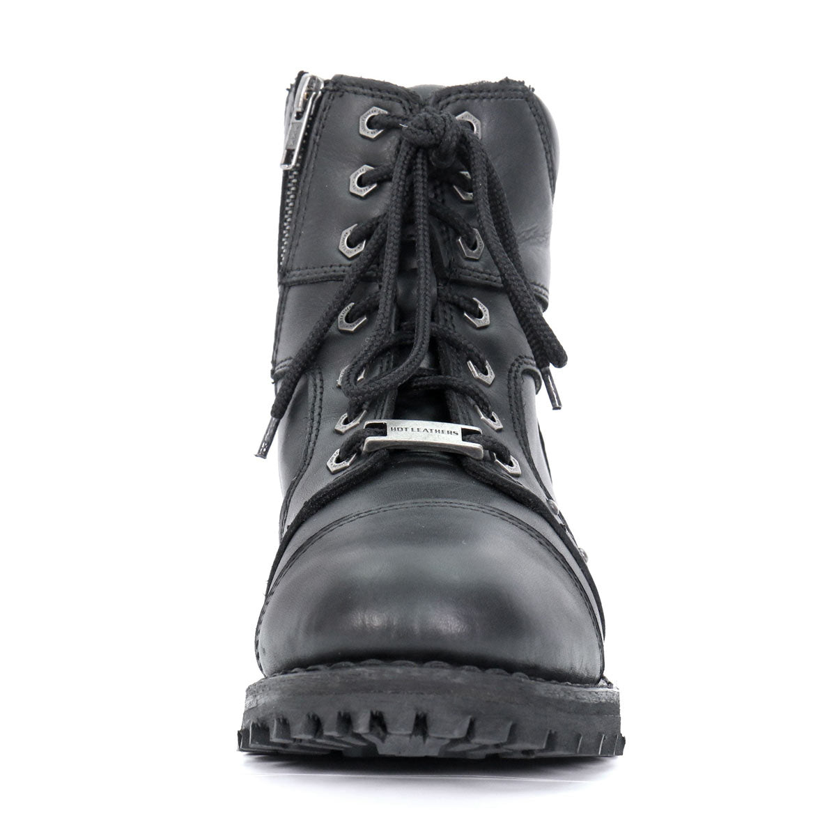 Hot Leathers Women's Studded Outlaw Black Logger Boots - BTL1010