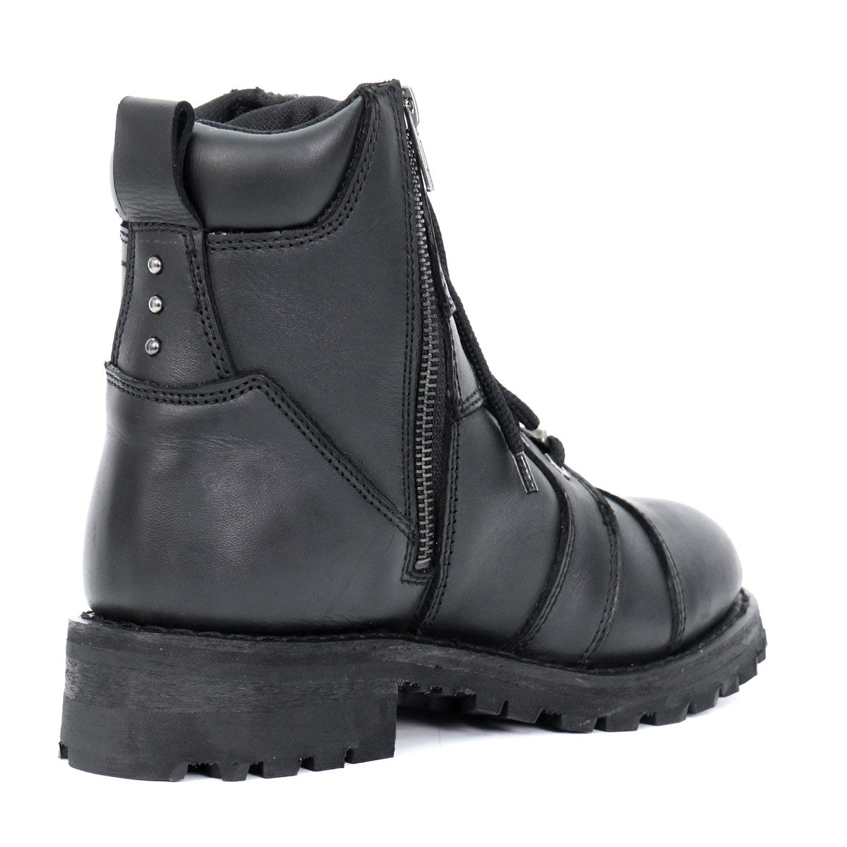 Hot Leathers Women's Studded Outlaw Black Logger Boots - BTL1010
