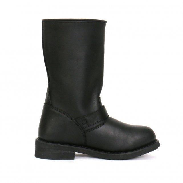 Hot Leathers Men's Iron Road Black Engineer Boots - BTM1002