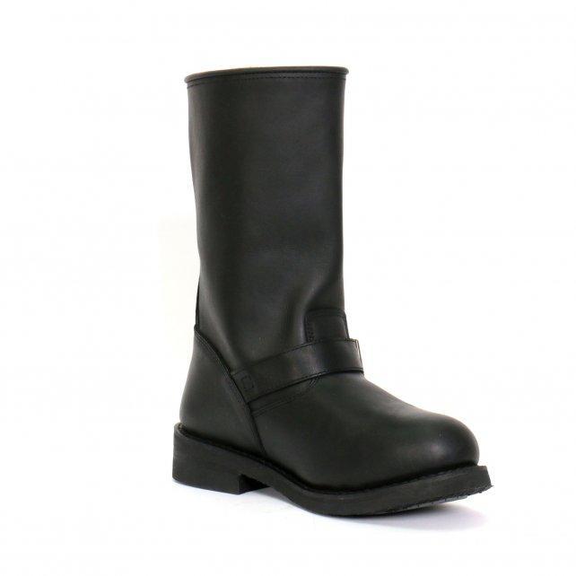 Hot Leathers Men's Iron Road Black Engineer Boots - BTM1002