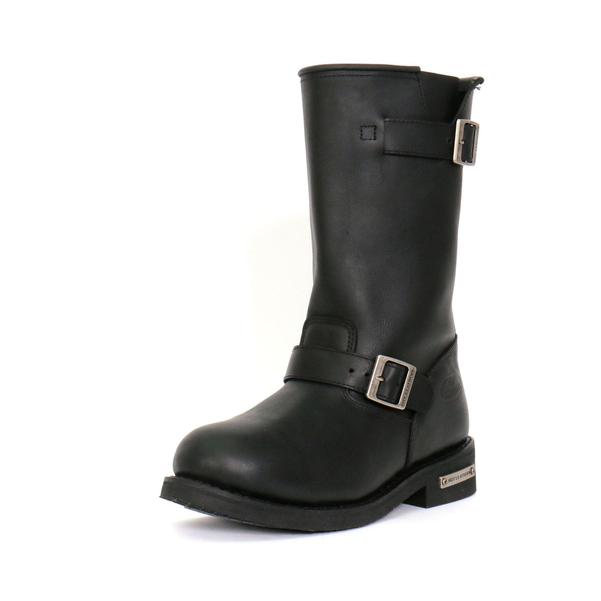 Hot Leathers Men's Iron Road Black Engineer Boots - BTM1002