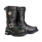Hot Leathers Men's Road Forge Black Engineer Boots - BTM1005