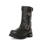 Hot Leathers Men's Road Forge Black Engineer Boots - BTM1005