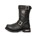Hot Leathers Men's Road Forge Black Engineer Boots - BTM1005