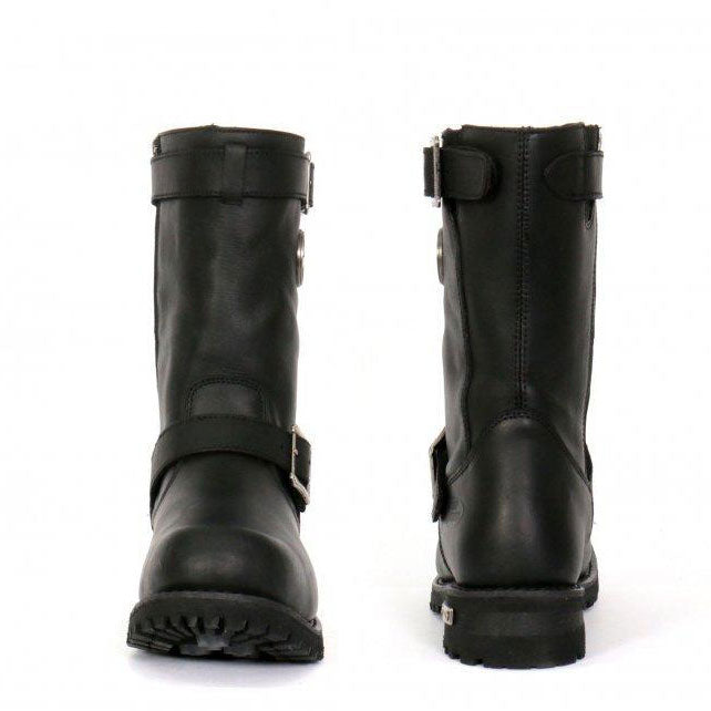Hot Leathers Men's Road Forge Black Engineer Boots - BTM1005