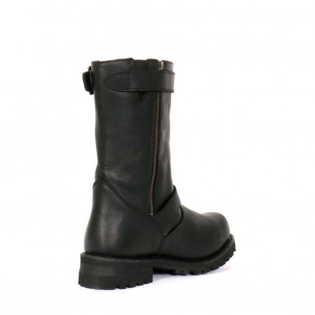 Hot Leathers Men's Road Forge Black Engineer Boots - BTM1005