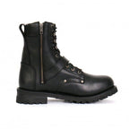 Hot Leathers Men's Iron Buckle Black Logger Boots - BTM1006