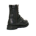 Hot Leathers Men's Iron Buckle Black Logger Boots - BTM1006