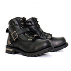 Hot Leathers Men's Road Scout Black Logger Boots - BTM1007