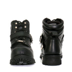 Hot Leathers Men's Road Scout Black Logger Boots - BTM1007