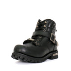 Hot Leathers Men's Road Scout Black Logger Boots - BTM1007