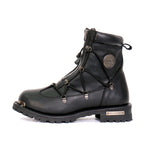 Hot Leathers Men's Crossfire Black Lace-Up Boots - BTM1009