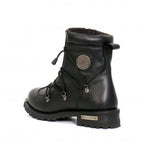 Hot Leathers Men's Crossfire Black Lace-Up Boots - BTM1009