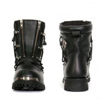 Hot Leathers Men's Crossfire Black Lace-Up Boots - BTM1009
