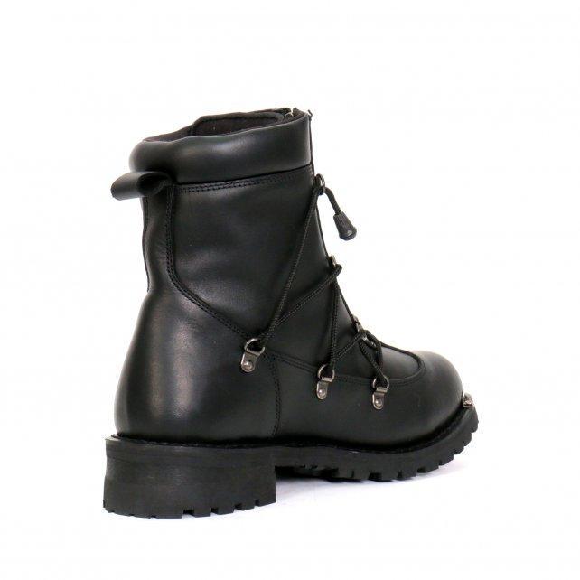 Hot Leathers Men's Crossfire Black Lace-Up Boots - BTM1009
